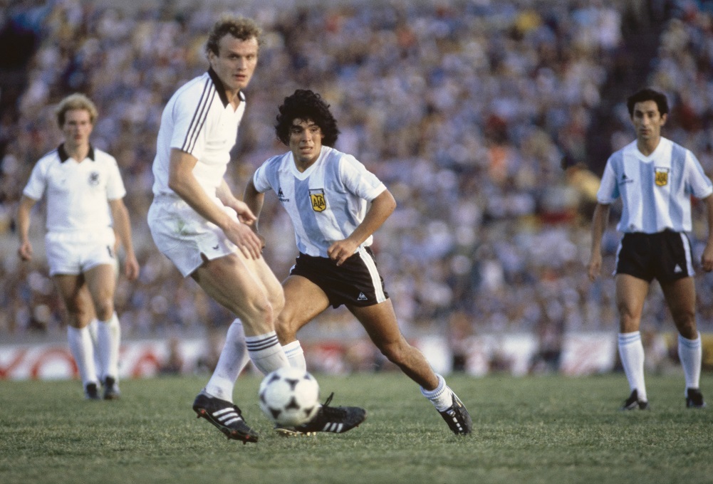 Diego Maradona Argentina v West Germany 1981